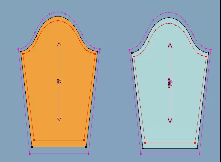 这两个工具可以合并分开纸样