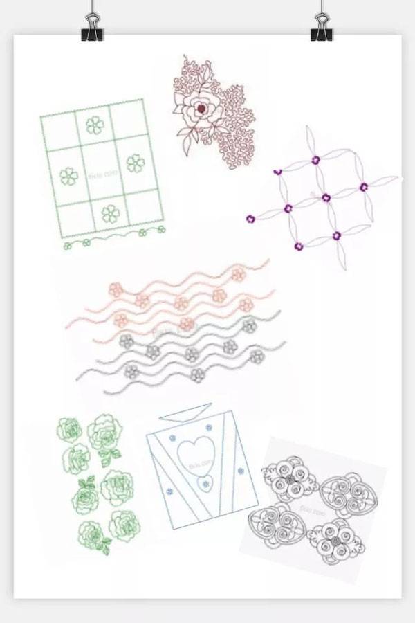 智能绗缝CAD成品图稿